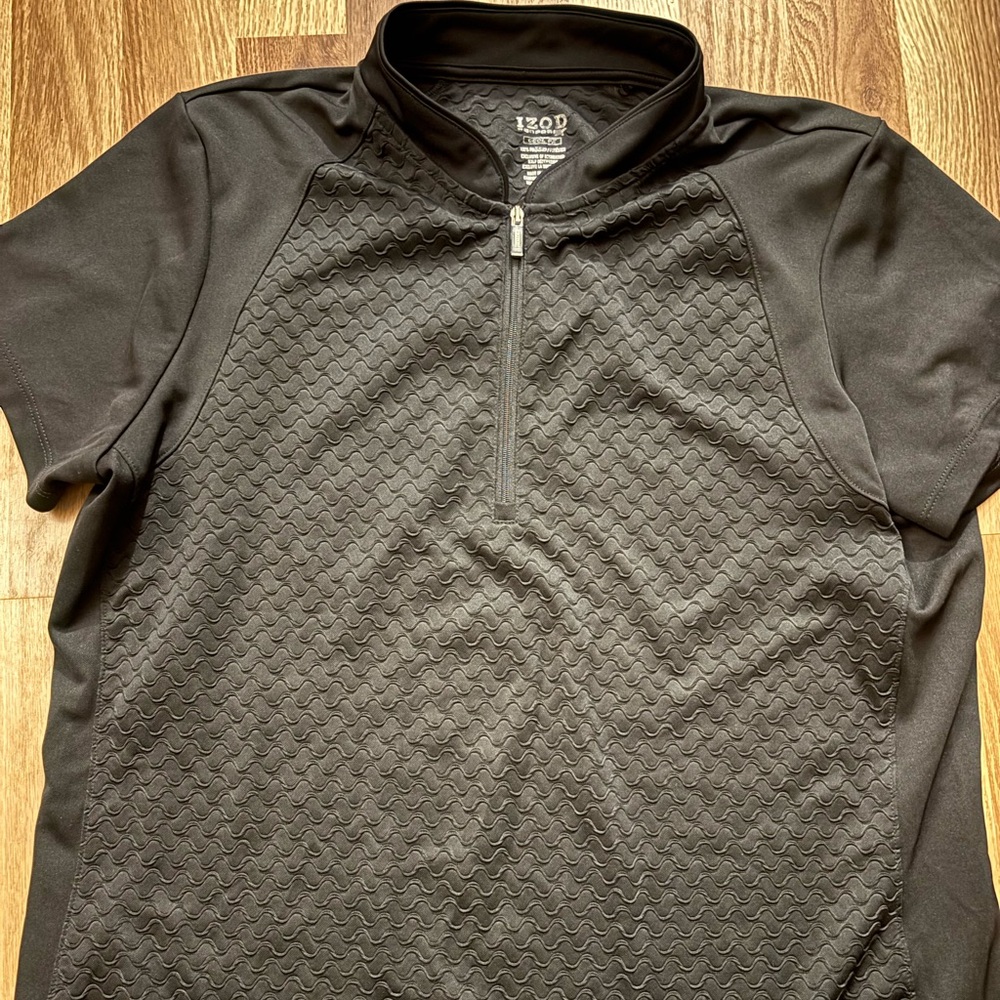 Izod Black Quarter-Zip Women's Top